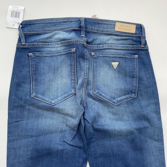 Guess Women’s Low Rise Boot Cut Jeans In Medium Blue Denim Size 27 - Picture 13 of 14